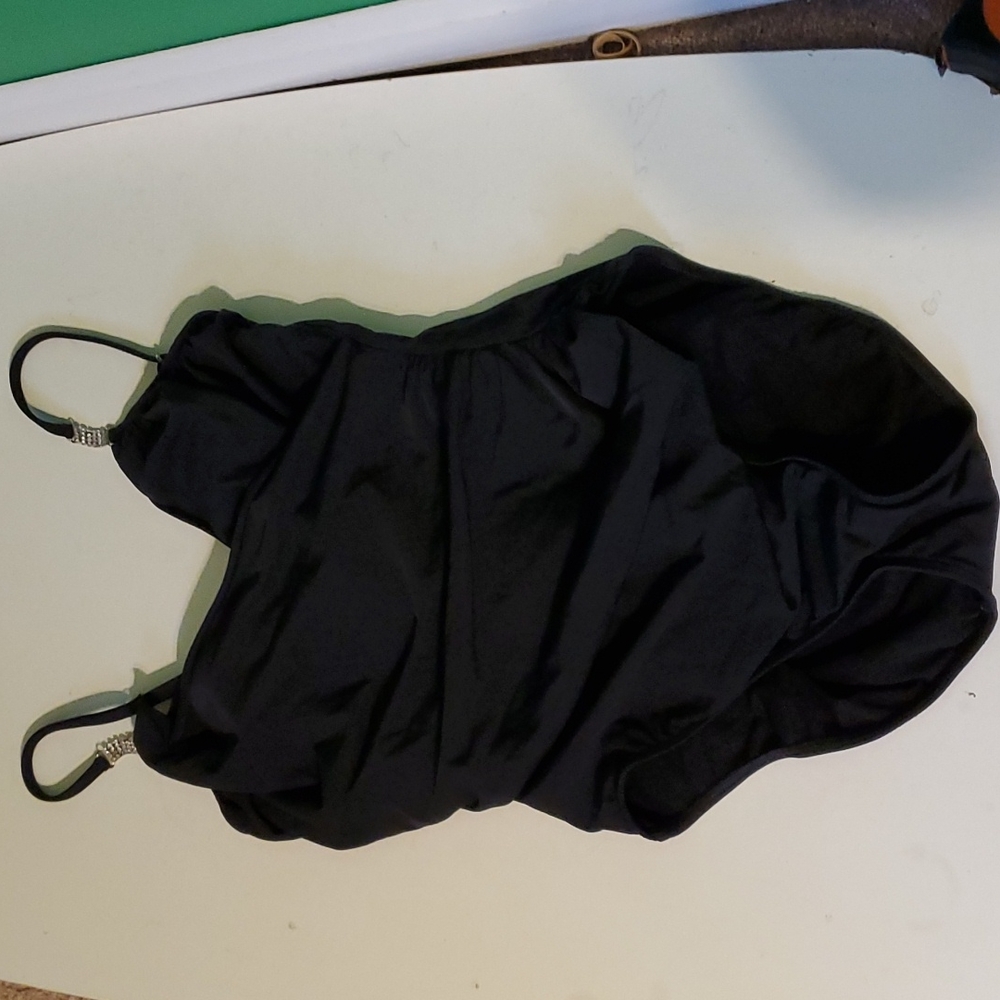 Shape FX swim women's 14 black one-piece swimsuite